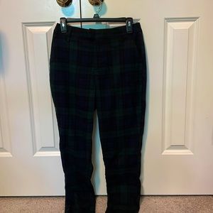 Blue, Green, Black Plaid Pants